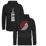 Sudaderas con Capucha Damian Lillard Portland Trail Blazers Negro