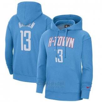 Sudaderas con Capucha Houston Rockets James Harden Ciudad 2020-21 Azul