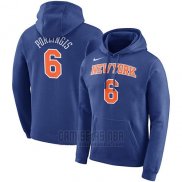 Sudaderas con Capucha Kristaps Porzingis New York Knicks Azul