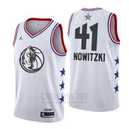 Camiseta All Star 2019 Dallas Mavericks Dirk Nowitzki #41 Blanco