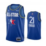 Camiseta All Star 2020 Philadelphia 76ers Joel Embiid #21 Azul