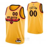 Camiseta Atlanta Hawks Personalizada Ciudad 2021-22 Amarillo