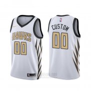 Camiseta Atlanta Hawks Personalizada Ciudad Blanco