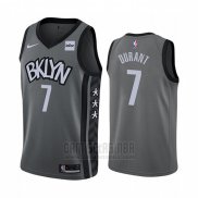 Camiseta Brooklyn Nets Kevin Durant #7 Statement 2019-20 Gris