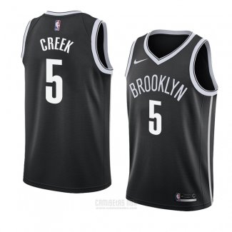 Camiseta Brooklyn Nets Mitch Creek #5 Icon 2018 Negroo