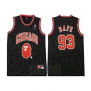 Camiseta Chicago Bulls Bape Mitchell & Ness Negro