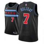 Camiseta Chicago Bulls Justin Holiday #7 Ciudad 2018-19 Negro