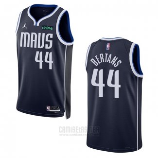 Camiseta Dallas Mavericks Davis Bertans #44 Statement 2022-23 Azul