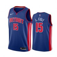 Camiseta Detroit Pistons J. Cole #15 Icon Azul