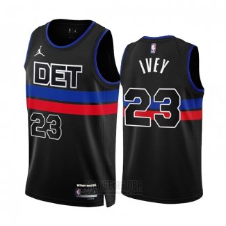 Camiseta Detroit Pistons Jaden Ivey #23 Statement 2022-23 Negro