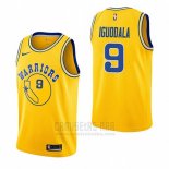 Camiseta Golden State Warriors Andre Iguodala #9 Hardwood Classic 2018-19 Amarillo