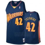 Camiseta Golden State Warriors Nathaniel Thurmond 2009-10 Hardwood Classics Azul