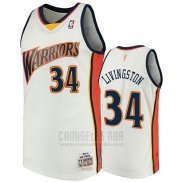 Camiseta Golden State Warriors Shaun Livingston 2009-10 Hardwood Classics Blanco