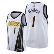 Camiseta Indiana Pacers T.j. Warren #1 Earned Blanco