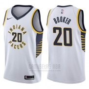 Camiseta Indiana Pacers Trevor Booker #20 Association 2017-18 Blanco