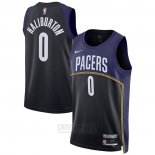 Camiseta Indiana Pacers Tyrese Haliburton #0 Ciudad 2022-23 Azul