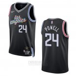 Camiseta Los Angeles Clippers Norman Powell #24 Ciudad 2022-23 Negro