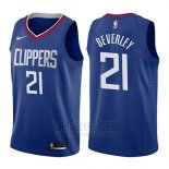 Camiseta Los Angeles Clippers Patrick Beverley #21 Icon 2017-18 Azul