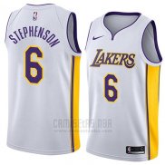 Camiseta Los Angeles Lakers Lance Stephenson #6 Association 2018 Blanco