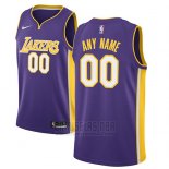 Camiseta Los Angeles Lakers Nike Personalizada 17-18 Violeta