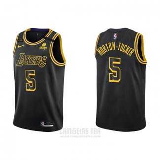 Camiseta Los Angeles Lakers Talen Horton-Tucker #5 Mamba 2021-22 Negro