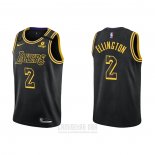 Camiseta Los Angeles Lakers Wayne Ellington #2 Mamba 2021-22 Negro