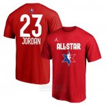 Camiseta Manga Corta All Star 2020 Chicago Bulls Michael Jorda Rojo