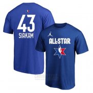 Camiseta Manga Corta All Star 2020 Toronto Raptors Pascal Siakam Azul