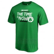 Camiseta Manga Corta Boston Celtics Verde 2018 NBA Playoffs Bet Slogan
