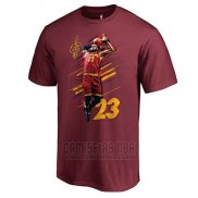 Camiseta Manga Corta Cleveland Cavaliers Rojo2