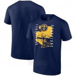 Camiseta Manga Corta Denver Nuggets 2023 Western Conference Champions Free Throw Courtside Azul