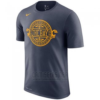 Camiseta Manga Corta Golden State Warriors Azul Marino Ciudad