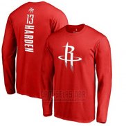 Camiseta Manga Corta James Harden Houston Rockets Rojo3