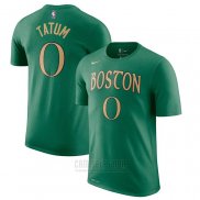 Camiseta Manga Corta Jayson Tatum Boston Celtics Verde 2019-20 Ciudad