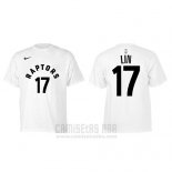 Camiseta Manga Corta Jeremy Lin Toronto Raptors Blanco