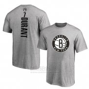 Camiseta Manga Corta Kevin Durant Brooklyn Nets Gris