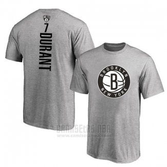 Camiseta Manga Corta Kevin Durant Brooklyn Nets Gris