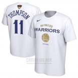 Camiseta Manga Corta Klay Thompson Golden State Warriors NBA Finals 2019 Blanco