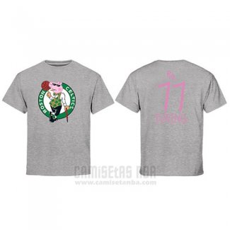 Camiseta Manga Corta Kyrie Irving Boston Celtics Gris Peppa Pig Cruzado