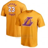 Camiseta Manga Corta Lebron James Los Angeles Lakers Amarillo