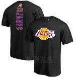 Camiseta Manga Corta Lebron James Los Angeles Lakers Negro3