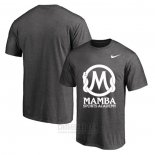 Camiseta Manga Corta Mamba Sports Academy Gris Blanco