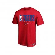 Camiseta Manga Corta Philadelphia 76ers 2019 Rojo