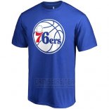 Camiseta Manga Corta Philadelphia 76ers Azul3