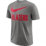 Camiseta Manga Corta Portland Trail Blazers Gris