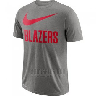 Camiseta Manga Corta Portland Trail Blazers Gris