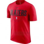 Camiseta Manga Corta Portland Trail Blazers Rojo Practice Legend Performance