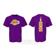 Camiseta Manga Corta Rajon Rondo Los Angeles Lakers Violeta2