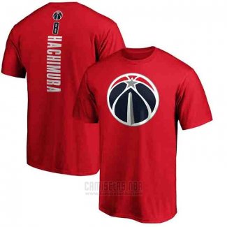 Camiseta Manga Corta Rui Hachimura Washington Wizards Rojo