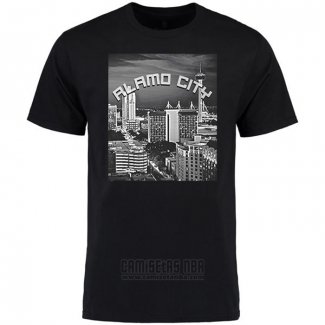 Camiseta Manga Corta San Antonio Spurs Ciudad Negro